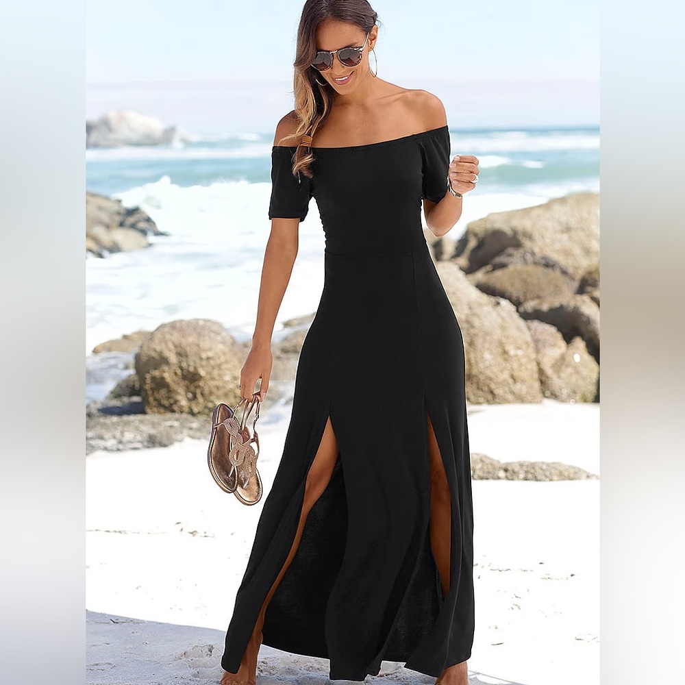 Lascana Off-Shoulder Maxi Dress